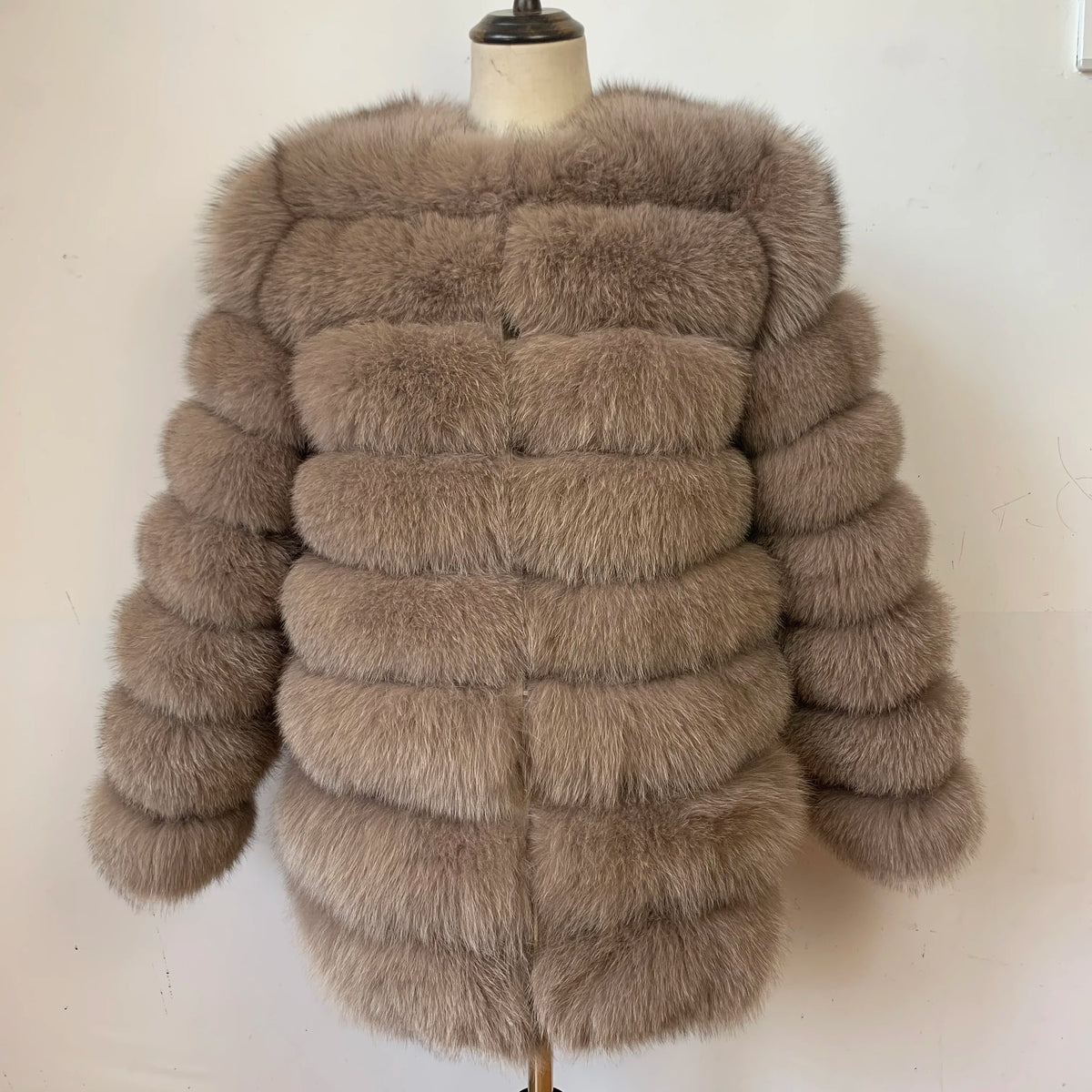 4in1 Real Fox Fur Coat for Women