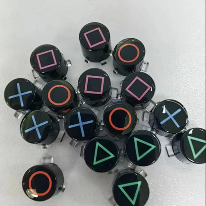 Customized PS5 Button with Shell and Retro Style