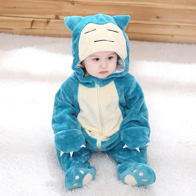 Snorlax Plush Romper Cosplay Costume for Kids