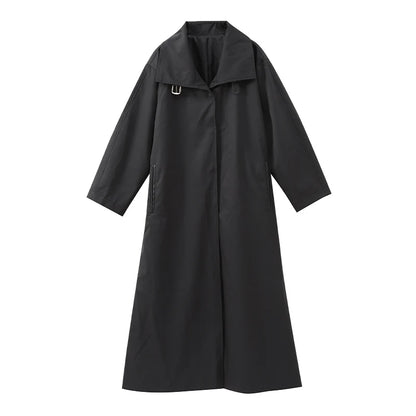 Women's Windproof Trench Coat Loose Fit Overcoat