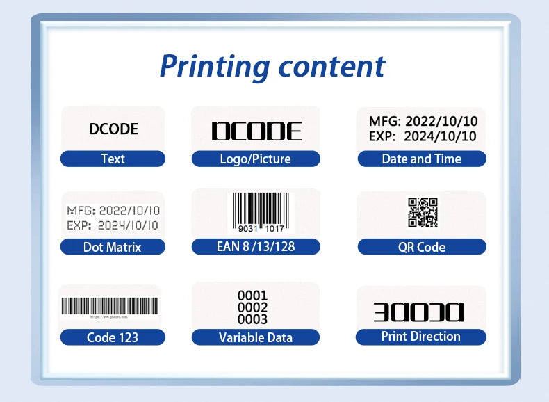 DCODE 1755PLUS Handheld Inkjet Printer