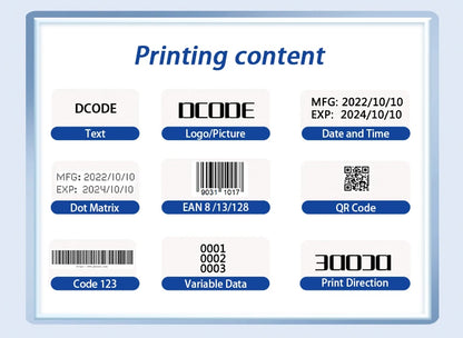 DCODE 1755PLUS Handheld Inkjet Printer