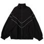 Men's Patchwork Color Block Varsity Jacket
