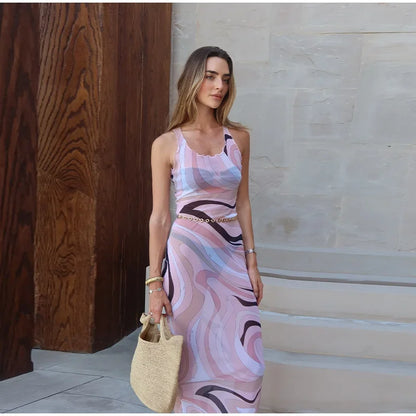 Sheer Mesh Bodycon Maxi Dress for Women
