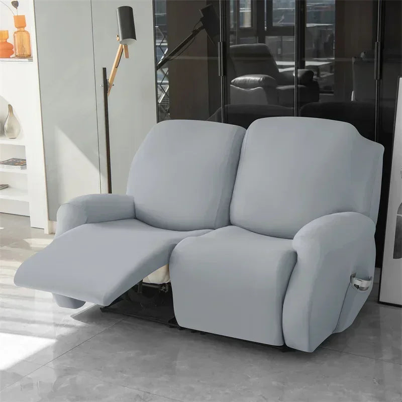 Soft Polyester Recliner Sofa Cover Solid Color