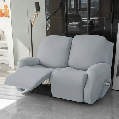 Soft Polyester Recliner Sofa Cover Solid Color