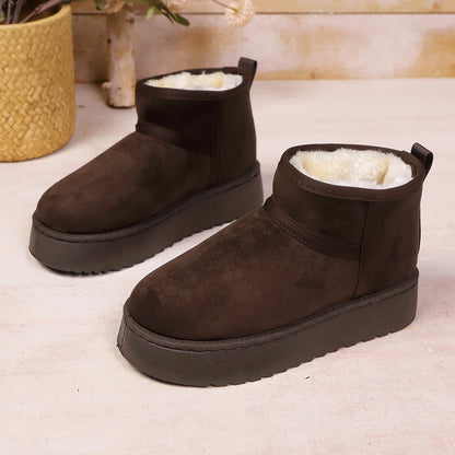 Sheepskin Wool Low-Cut Warm Comfortable Boots for Women