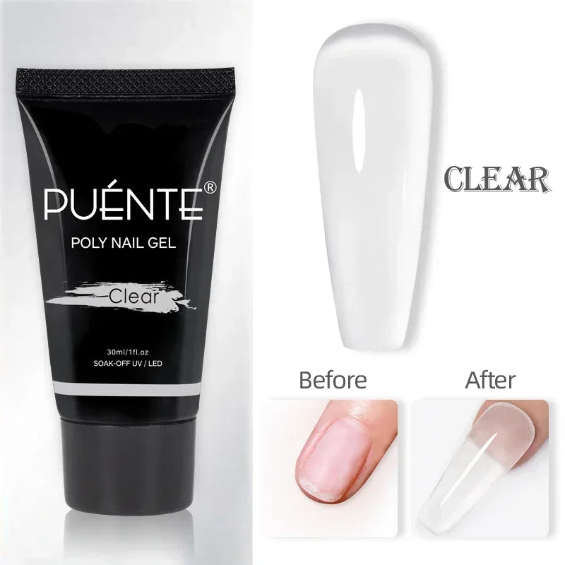 Clear 3D No Wipe Sculpture Gel Nail Polish 15ML