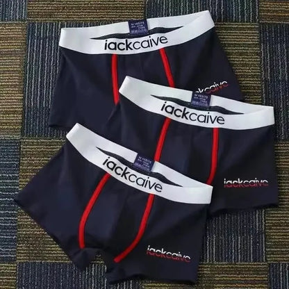 Cotton Boxer Shorts for Men 3Pcs Breathable Underwear