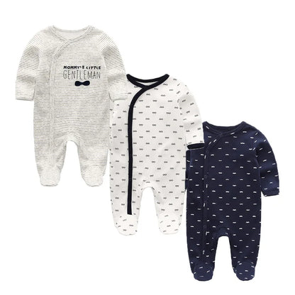 Kiddiezoom Unisex Cartoon Long Sleeve Romper 100% Cotton