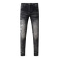 Men's Retro Wash Low Rise Elastic Skinny Denim Jeans