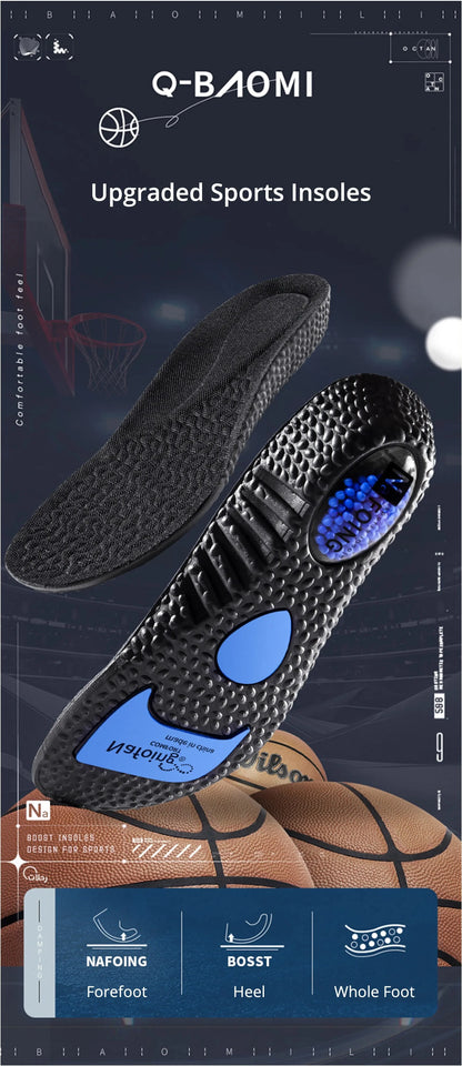 High Elastic EVA Shock Absorption Insoles for Running