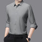 Men's Ultra-Stretch Slim-Fit Long Sleeve Shirt