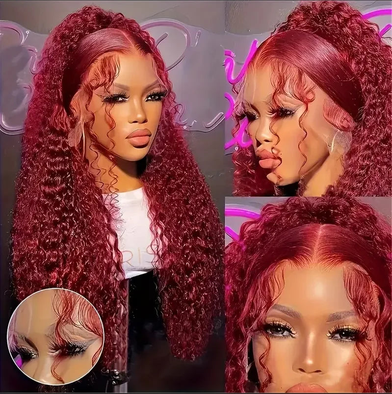 Deep Wave Bob Wig Human Hair Lace Front Short Curly