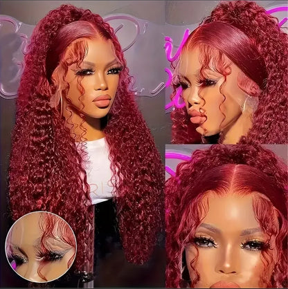 Deep Wave Bob Wig Human Hair Lace Front Short Curly