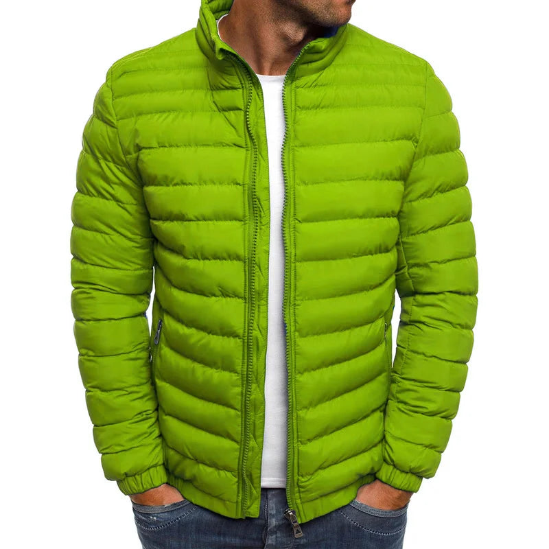 Men's Warm Casual Stand Collar Down Jacket