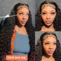13x6 Deep Wave Human Hair Wig 250 Density 40 Inch