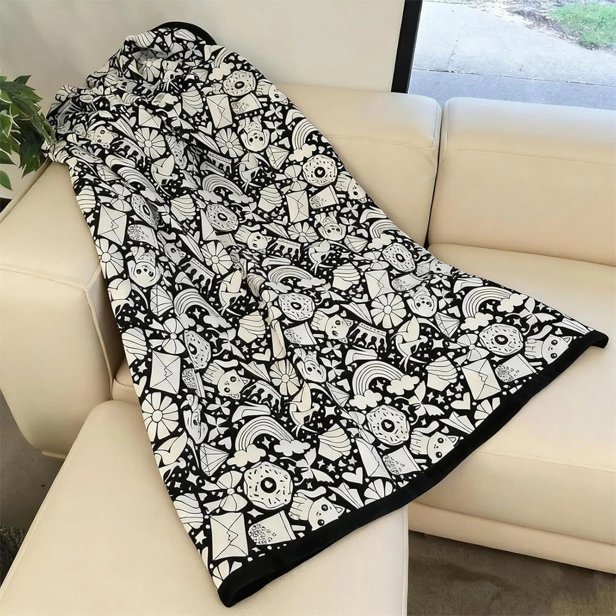 DIY Coloring Blanket 150x125cm Washable Velvet Art