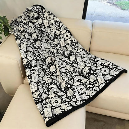 DIY Coloring Blanket 150x125cm Washable Velvet Art