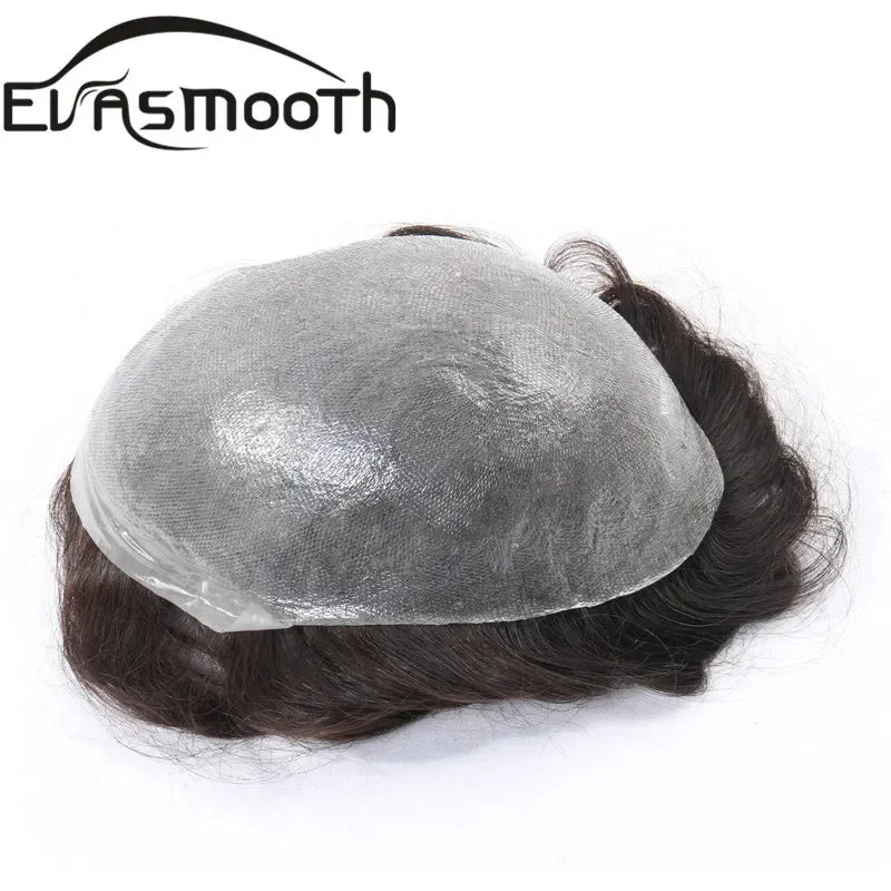 Thin Skin 0.03mm Natural Hair Toupee for Men
