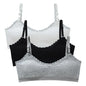 Girls Lace Training Bras Set Cotton Padded Daily Wear