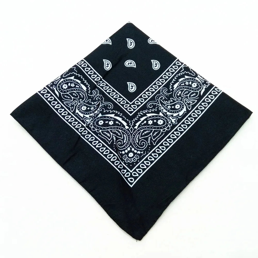 Unisex Polyester Paisley Bandana Hair Wrap