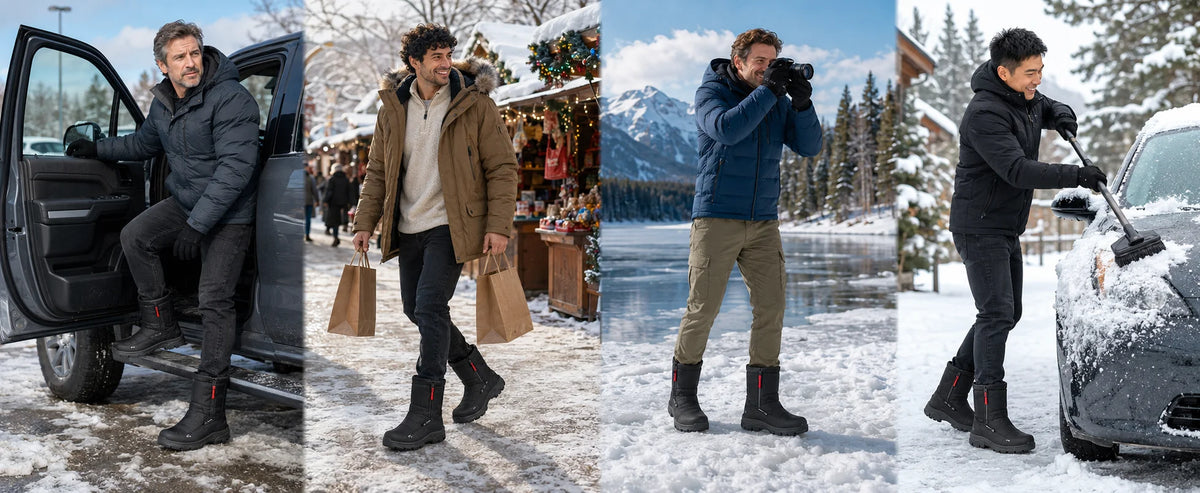 Men's Waterproof Insulated Snow Boots