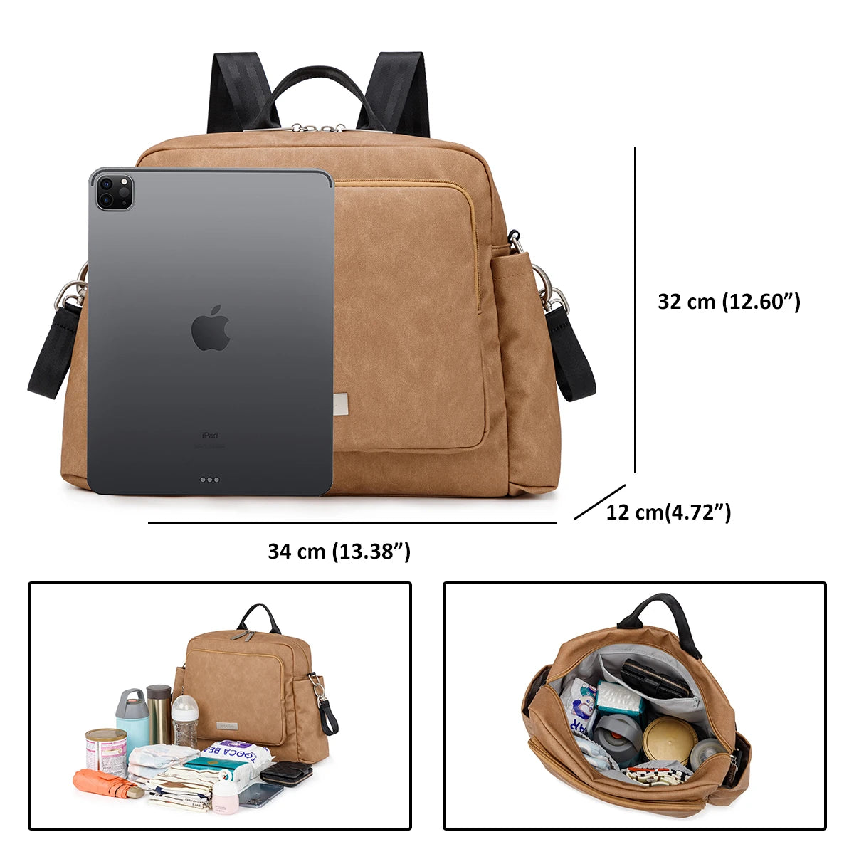 Soboba Waterproof Polyester Diaper Backpack for Babies