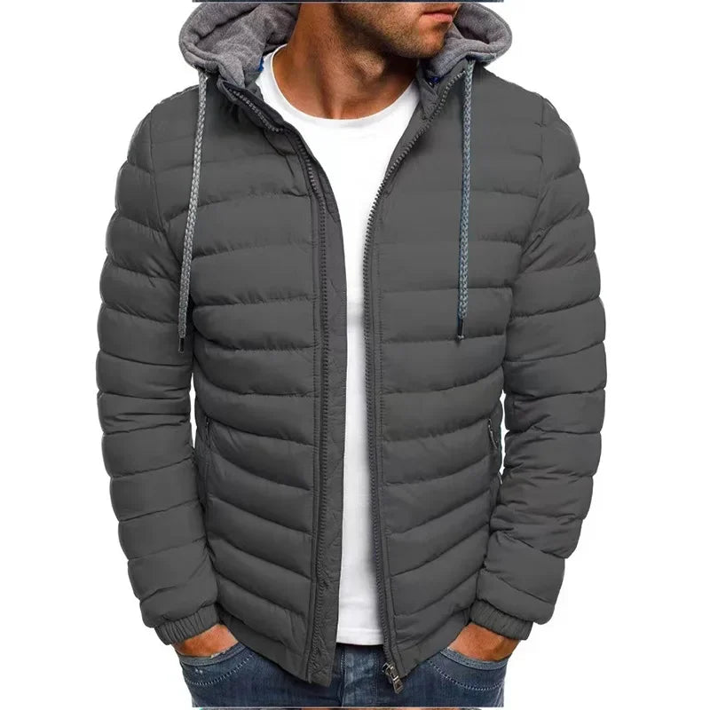 Hooded Zipper Jacket for Outdoor Leisure Sports