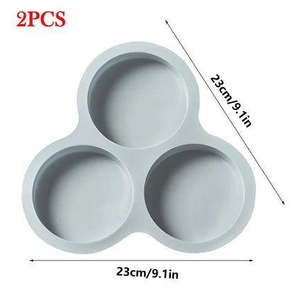 Silicone Air Fryer Egg Mold 3 Cavity Non-Stick