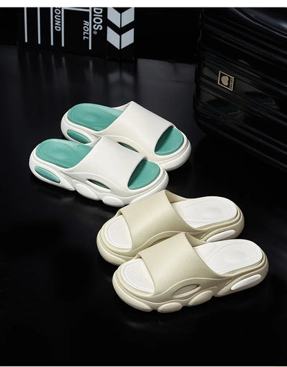 Men's Summer Platform Slides EVA Non-slip Beach Shoes