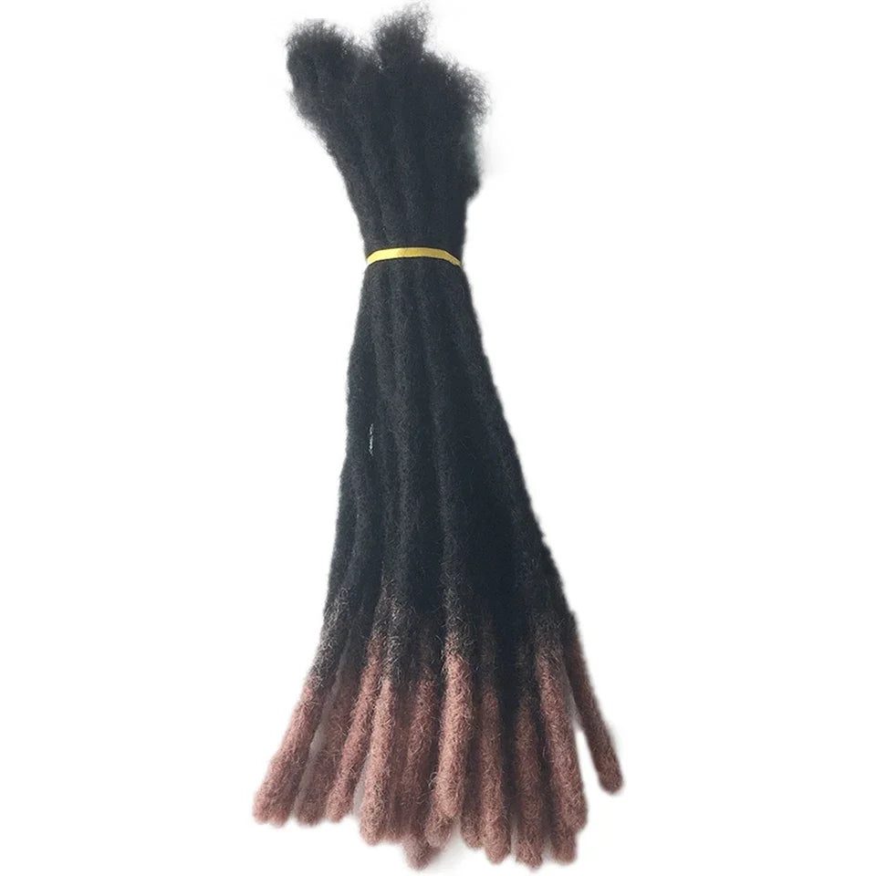 Kinky Straight Human Hair Dreadlocks Extensions 10 20 40 60 Strands