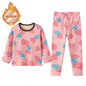 Children's Cartoon Printed Thick Warm Underwear Set