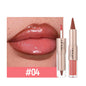 Black Brown Tapered Lip Liner and Lip Gloss Duo