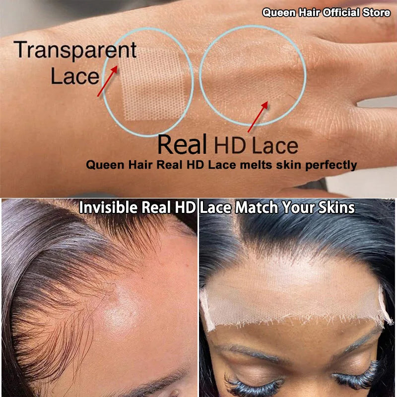 Queen Hair HD Frontal Lace Closure Raw Human Hair