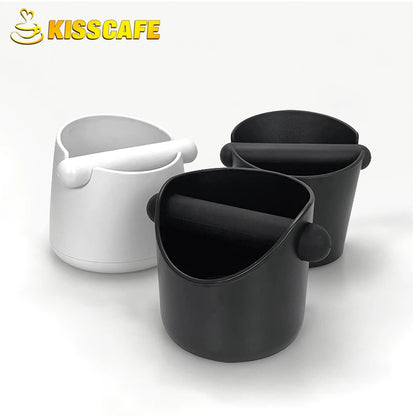 Coffee Knock Box Black ABS with Detachable Knock Bar