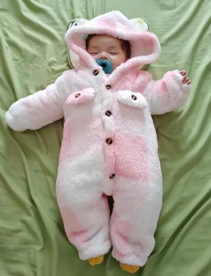 Plaid Hooded Romper for Baby Boys and Girls