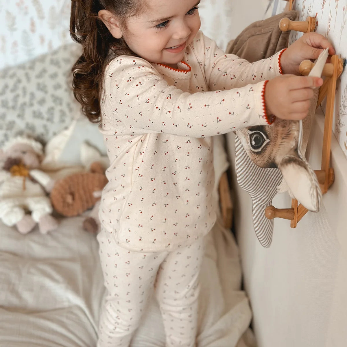 Cotton Long Sleeve T-Shirt and Pant Set for Girls