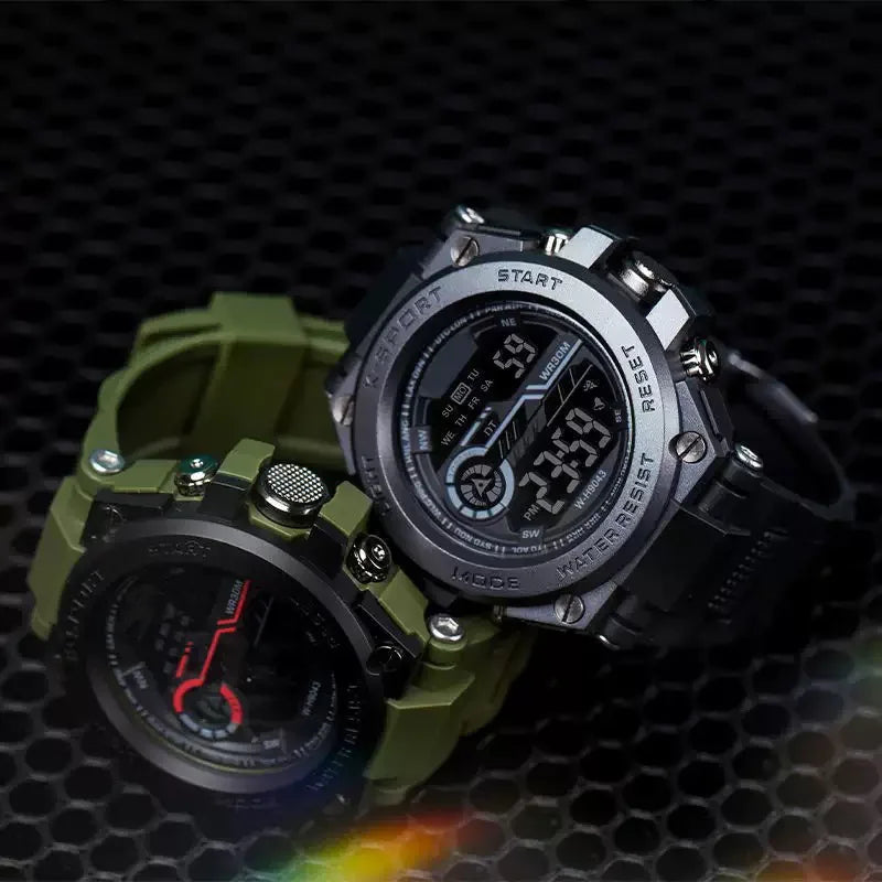 Men's Digital Sports Watch -LED Display