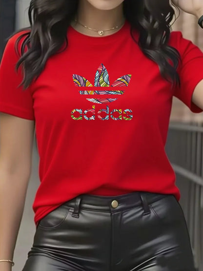 Cotton Round Neck T-Shirt for Women Slim Fit