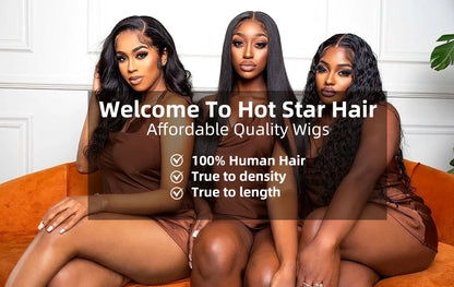 HD Lace Front Straight Human Hair Wig Transparent Lace