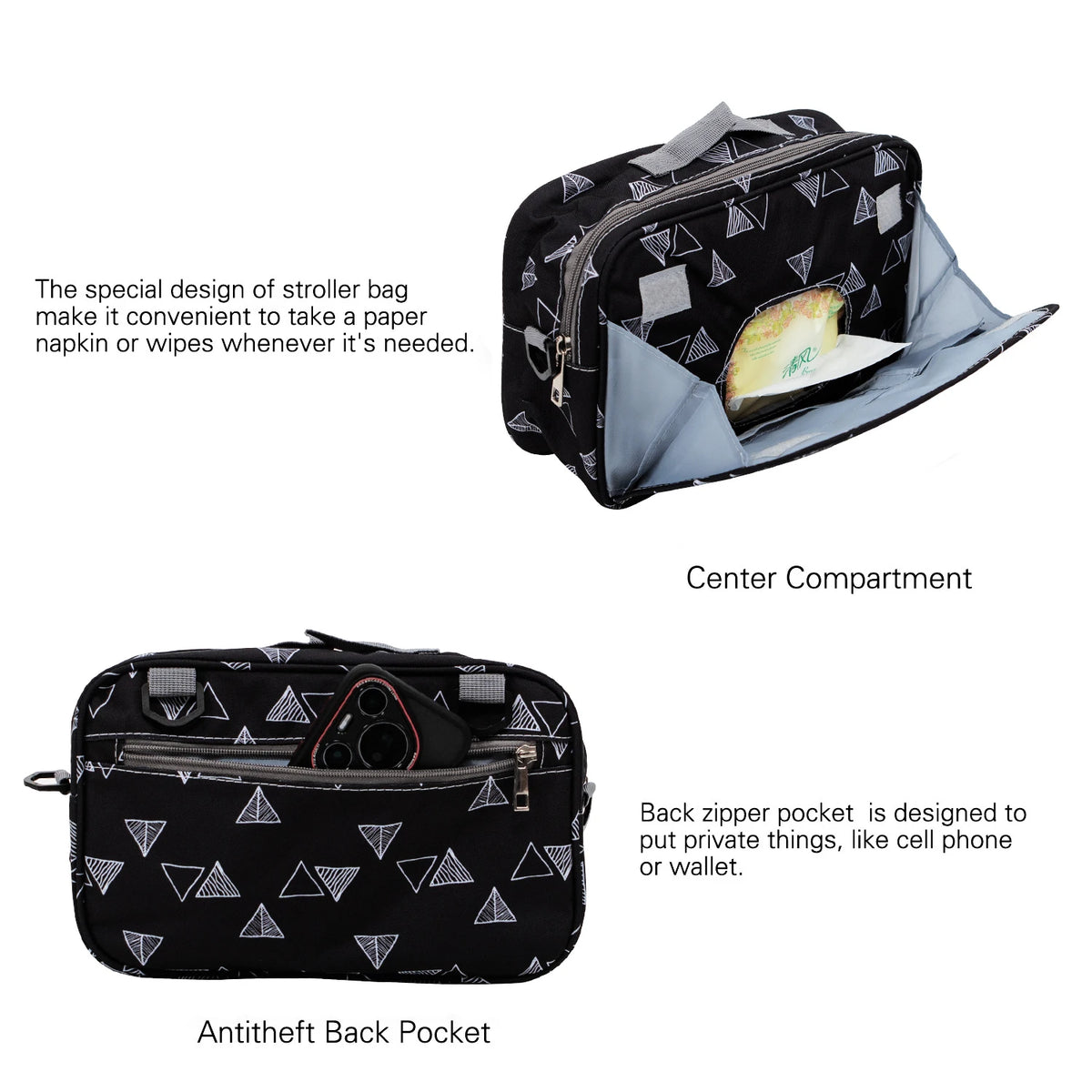 Waterproof Baby Stroller Bag Multifunction Diaper Organizer