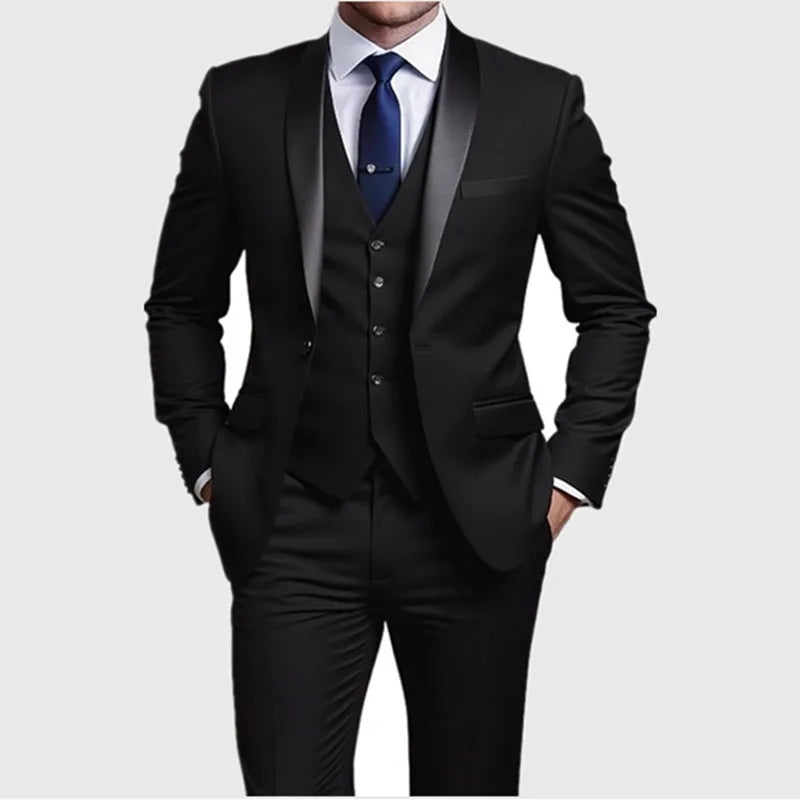 Men Slim Fit Tuxedo Suit for Weddings and Parties