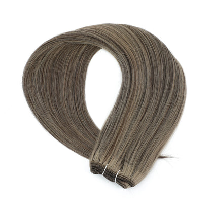 30 Inch Bone Straight Synthetic Hair Bundles Piano Blonde Ombre
