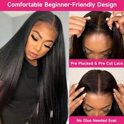 Brazilian Straight Human Hair Wig 13x4 Transparent Lace