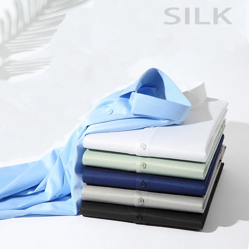 Men's Long Sleeved Solid Color Casual Shirt
