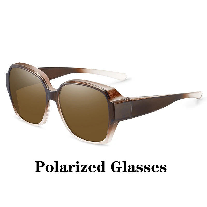 Round Polarized Sunglasses for Prescription Glasses
