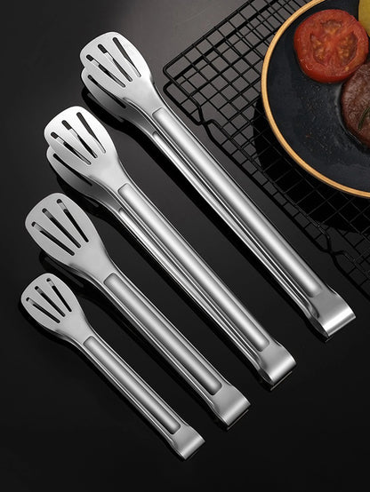 Stainless Steel BBQ Tongs for Cooking and Serving