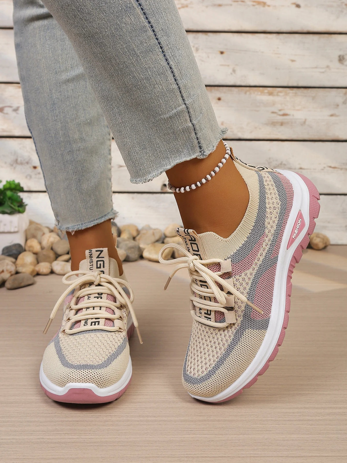Women's Double-Color Canvas Work Sneakers