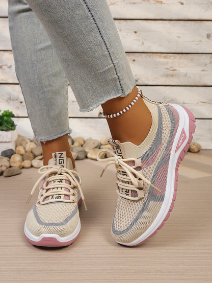 Women's Double-Color Canvas Work Sneakers